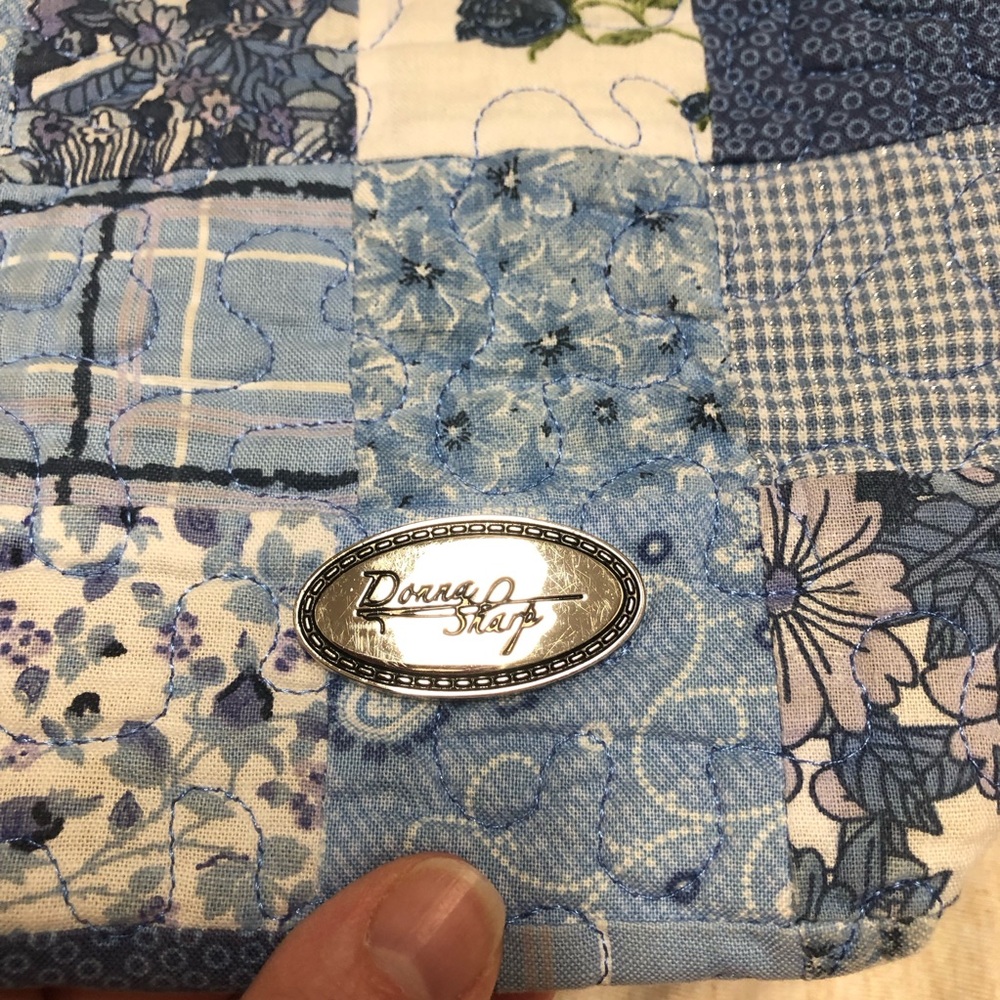 Vintage Y2K Donna Sharp Quilted Purse Floral Patchwork Buckle Cottagecore - Picture 2 of 9